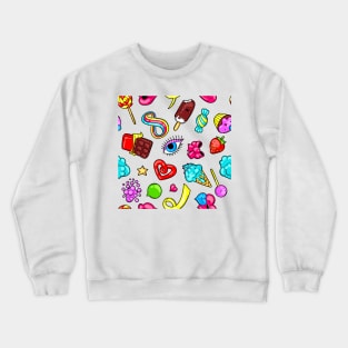 Cute candy fun pattern Crewneck Sweatshirt
